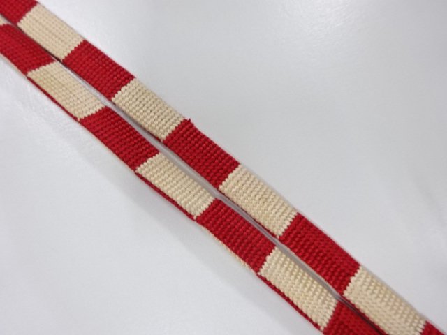  アンティーク　正絹　帯留め用　手組三分紐